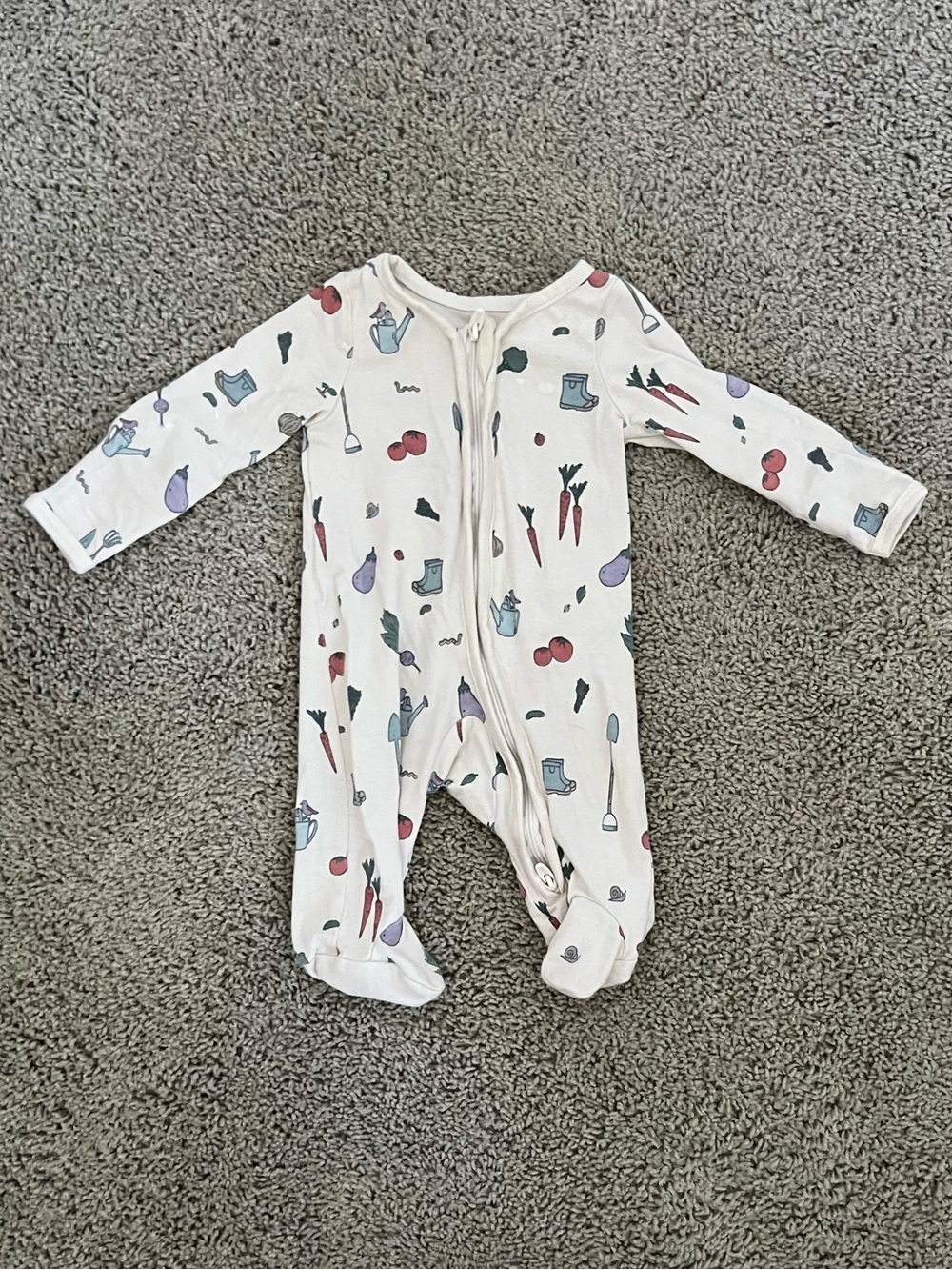 Little Planet by Carters Organic Cotton Garden Pajamas - Newborn